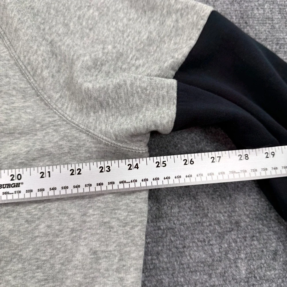 Jordan Sweatshirt Large Gray Black Jumpman Raglan Fleece‎ 689002-064 Men's